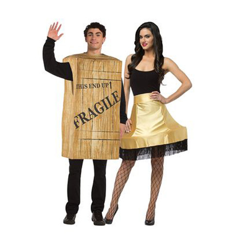 Adult Leg Lamp and Crate Costume Set