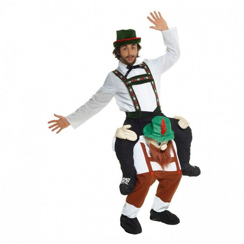 Adult Lederhosen Piggyback Costume - inset