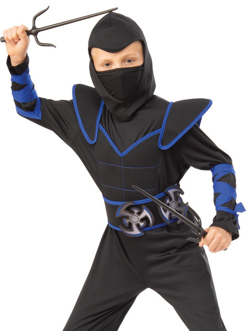 Blue Ninja Costume for Kids Inset