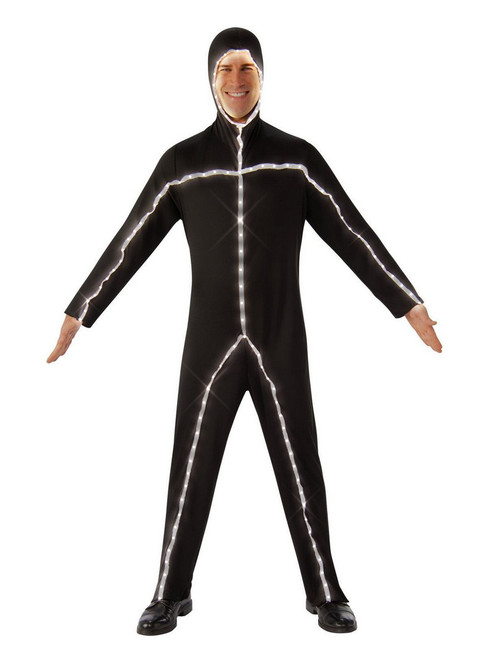 Men's Light Up Stick Man Costume