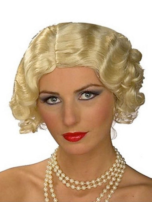 Flapper Blonde Costume Wig