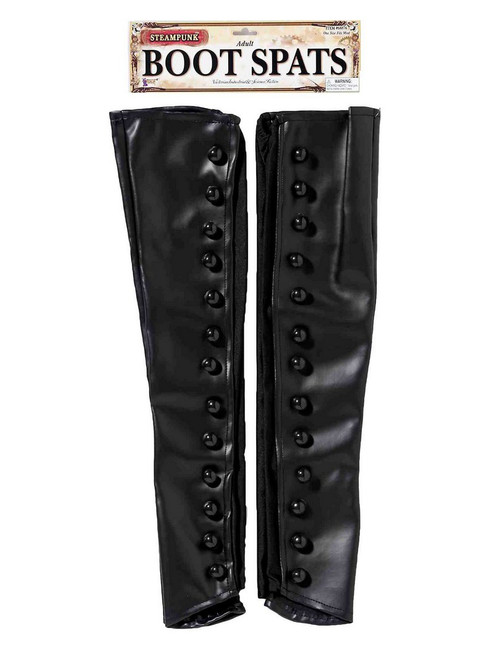 Black Steampunk Boot Spats