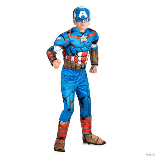 Child Captain America (Steve Rogers) Muscle Chest Costume