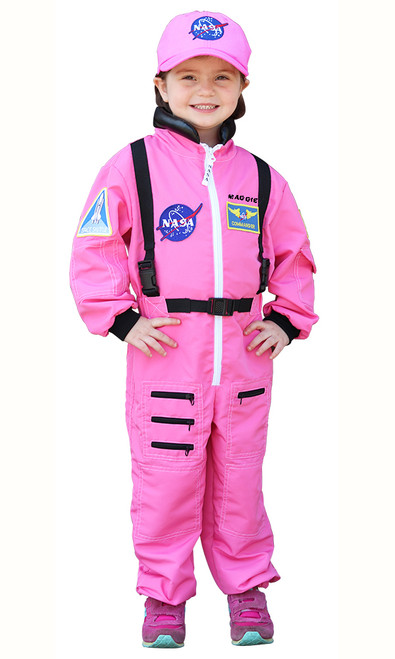 Personalized Child Astronaut Costume (Pink)
