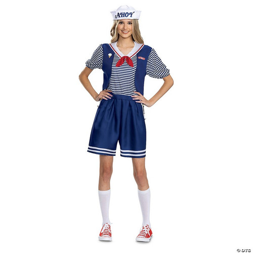 Women's Plus Size Deluxe Stranger Things Robin Scoops Ahoy Costume