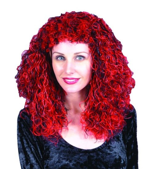 Adult Red and Black Wig