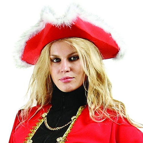 Adult Red Pirate Hat