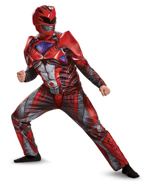 Adult Red Power Ranger Movie Costume