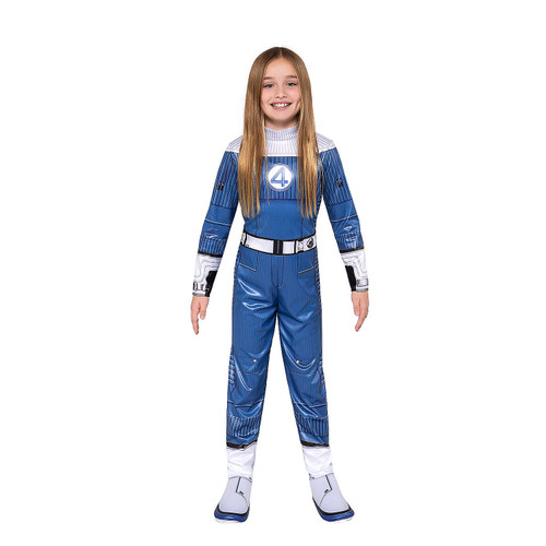 Kids Qualux Marvel The Fantastic Four: First Steps Invisible Woman Jumpsuit Costume
