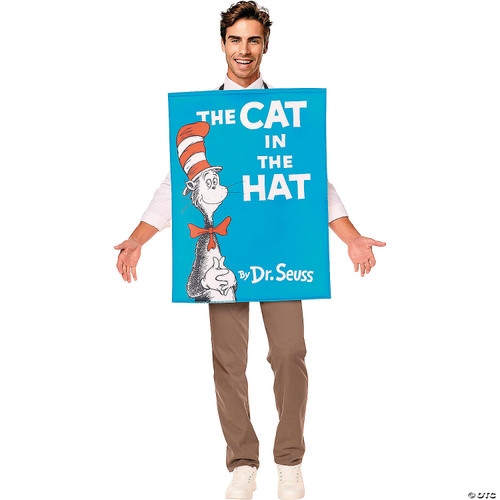 Adult QUIK CHANGE Dr. Seuss The Cat in the Hat Book Cover Costume