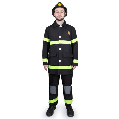 Plus Size Black Fire Fighter Costume