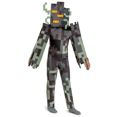 Kids Classic Minecraft Creaking Jumpsuit Costume
