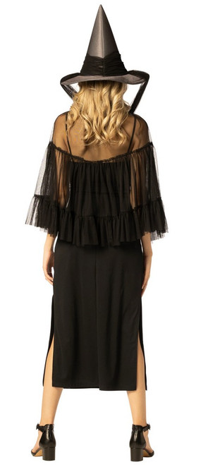 Adult Black Witch Hat & Cape Costume