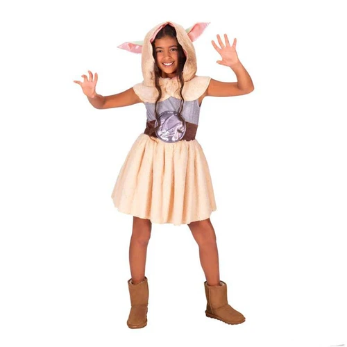 Kids Star Wars: The Mandalorian And Grogu Grogu Hooded Dress Costume