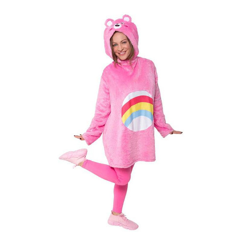 Adult Care Bears Cheer Bear Hooded Dress Costume