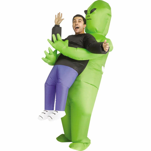 Adult Inflatable Green Alien Abduction Costume - One Size