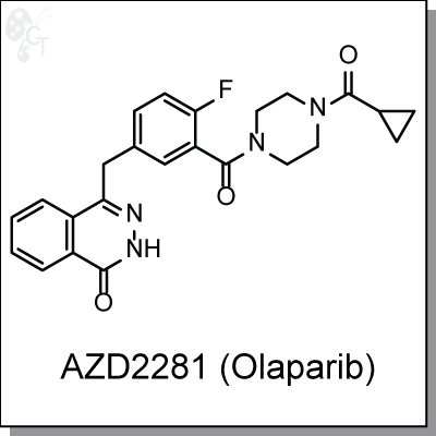 AZD2281 (Olaparib), 400x400px, png