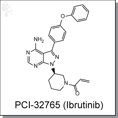 PCI-32765 (Ibrutinib), 400x400px, png