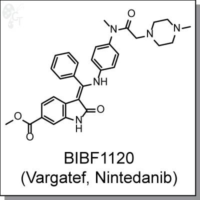 BIBF1120 (Vargatef, Nintedanib), 400x400px, png
