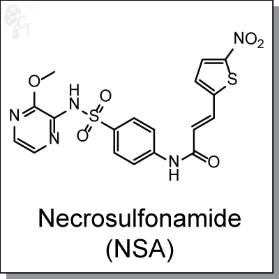 Necrosulfonamide (NSA), 400x400px, png