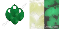 Lightning Bugs - Small - Green + Glow in the dark scales + Silver Rings