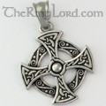 1 1/2 Snap On Celtic Maltese Cross Fibbia Con Cintura Nera, nero