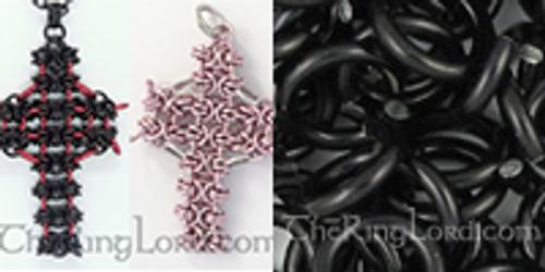 Byzee Beez to Butterflies Cross 1.5'' - Anodized Aluminum - Black