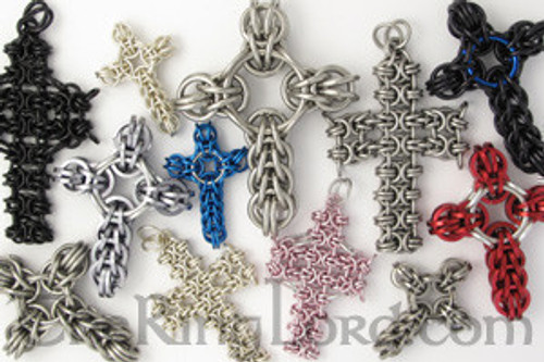 Byzee Beez to Butterflies Cross 1.5'' - Anodized Aluminum - Instructions - 2 styles! - Royal