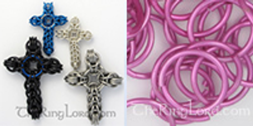 Persian Celtic Cross 1.75'' - Anodized Aluminum - Pink