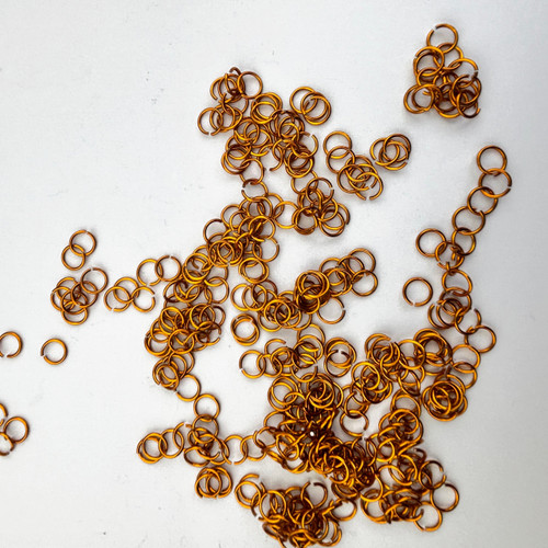 10% OFF Anodized Aluminum 20ga 3/16'' ID - Saw Cut - Orange - Tangled