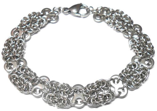 CZ Byzantine Bracelet