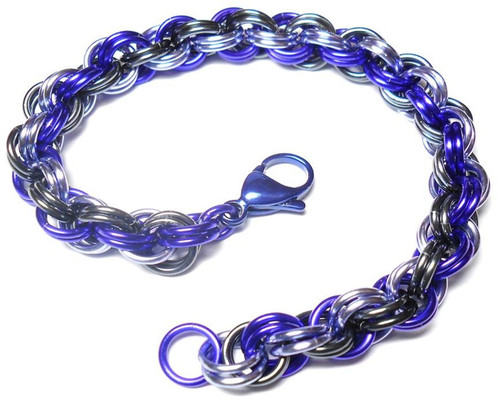Double Spiral Bracelet B - Grape.
