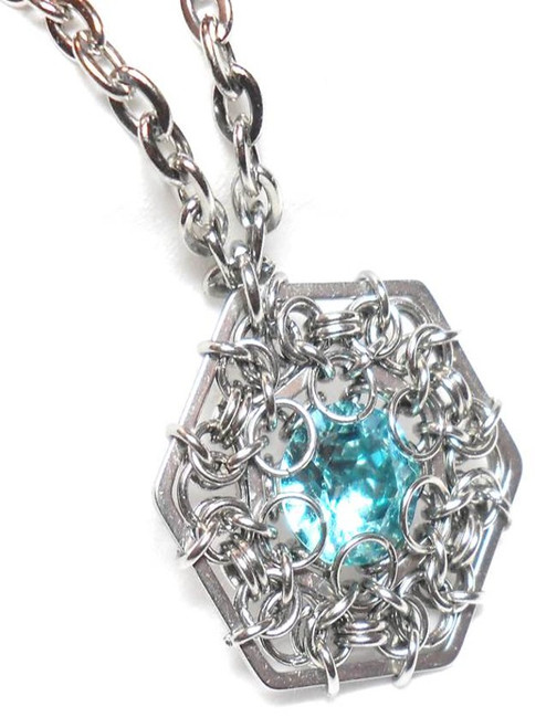 Benzene Pendant - Light Turquoise