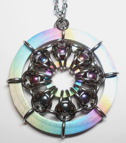Titanium Flower Power Pendant