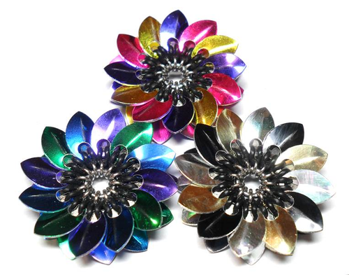 Micro Scale Blossoms - Clearly Classic - Black, Mirror Silver, Gold