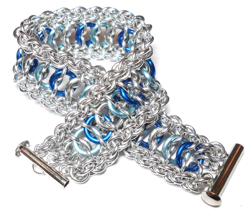 Snakes and Ladders Bracelet - Blues