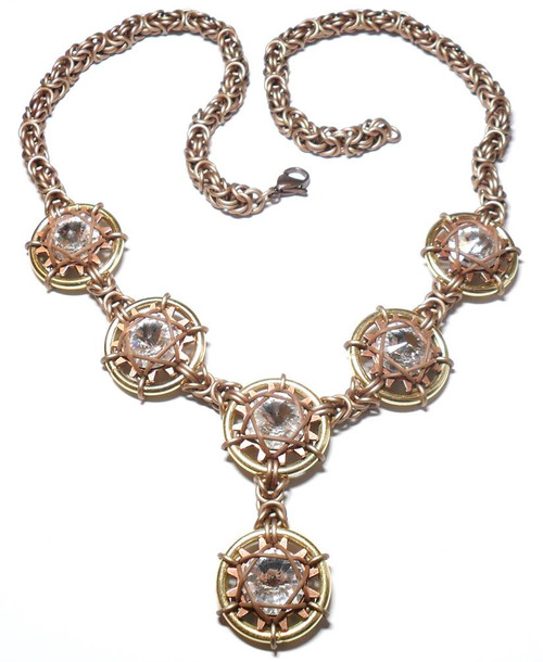 Steampunk Galaxy Necklace - No Crystals Included
