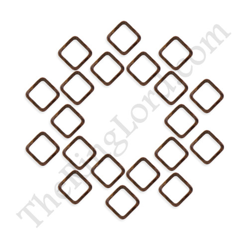 Solid Square Rings - 7mm ID