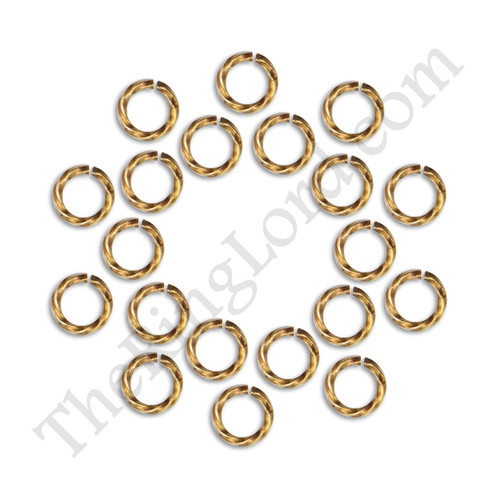 Twisted Square Wire - Saw Cut Jewelers Brass - 19g equivalent - Sold by the ounce