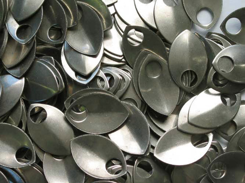 Nickel Plated Mild Steel - Small Scales - Sold by the bag of 100