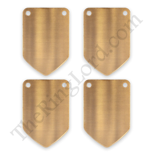 Various Metals - Shield Shaped Scales - Sold by the bag of 25