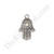 Hamsa Charm - Silver Plated Pewter - Sold individually