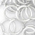 Anodized Aluminum Byzantine Kits 18g 5/32'' Silver + Red