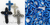 Persian Celtic Cross 1.75'' - Anodized Aluminum - Royal Blue