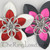 Scale Flower Kits - Double and Triple Layer Flowers - Mixed Scales + Bright Silver Rings