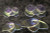 Small Shimmering iridescent semitransparent scales - Sold by the Bag of 10