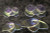 Medium Shimmering iridescent semitransparent scales -  Sold by the Bag of 10