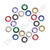 Aluminum Punched Rings (approx) 16g 7/32''
