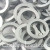 Square Matte Anodized Aluminum - 0.0625'' (1.6mm) wire 3/8'' ID - Saw Cut