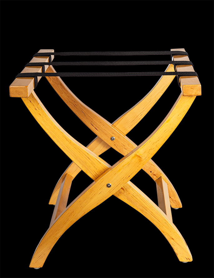 Light Wood Luggage Rack